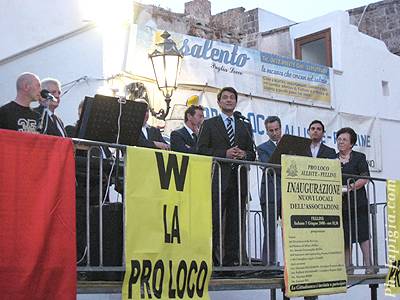 Momenti dell'inaugurazione, l'on. Lorenzo Ria