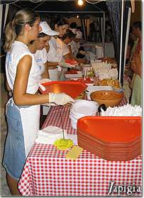 Uno dei tanti Stand gastronomici