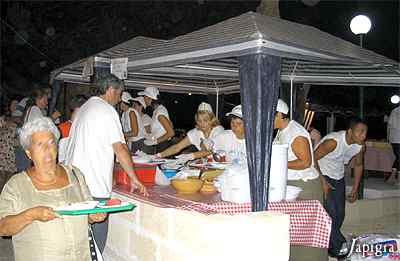 Uno dei tanti Stand gastronomici