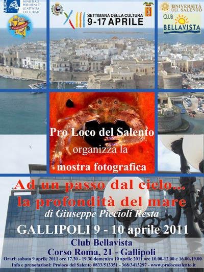 Settimana della Cultura: Mostra fotografica a Gallipoli