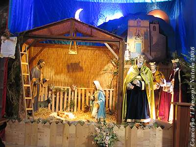 Presepe allestito presso la chiesa matrice a casarano