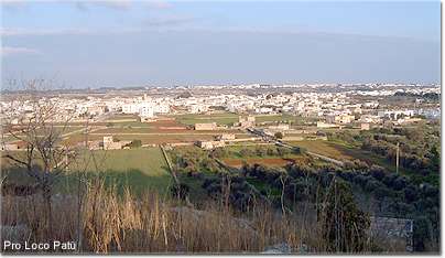Panoramica di Pat&ugrave; vista da Vereto