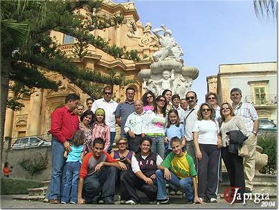 Foto di gruppo a Noto