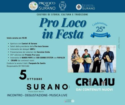 CELEBRAZIONE 25 ANNI PRO LOCO SURANO